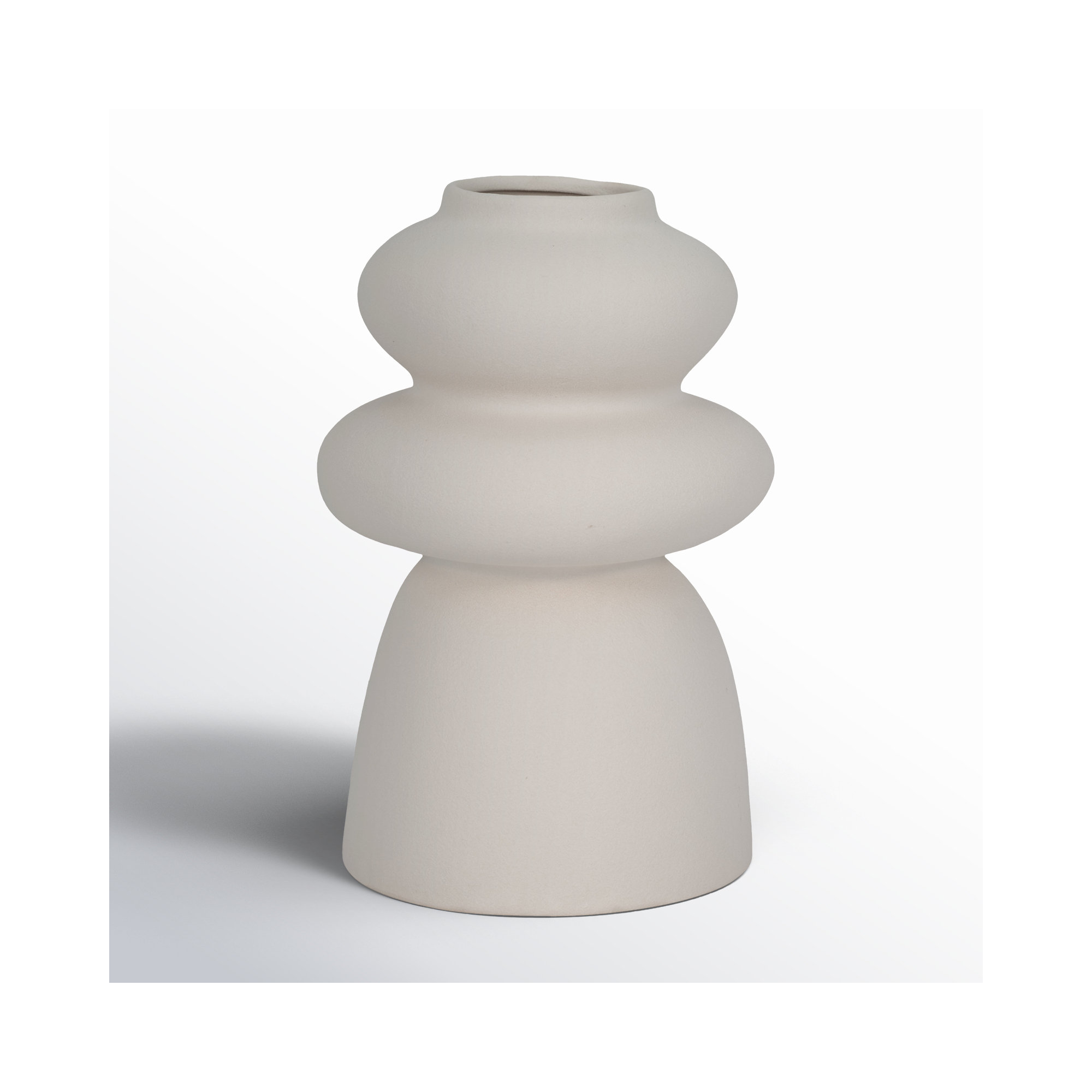 Handmade Ceramic / Porcelain Table Vase, 11" H x 6" W x 6" D