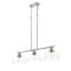 Luminaire suspendu linéaire à 3 lumières Iftimie avec verre transparent-950221031