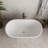 54" Streamline Soaking Freestanding Tub With Internal Drain-108964628