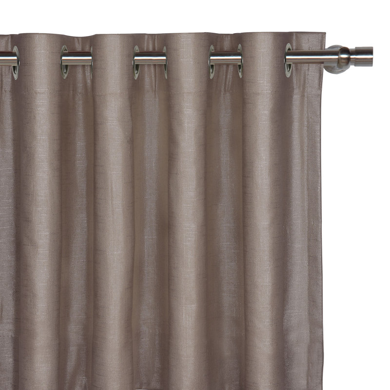 Reflection Room Darkening Curtain, Taupe, 48" x 96"