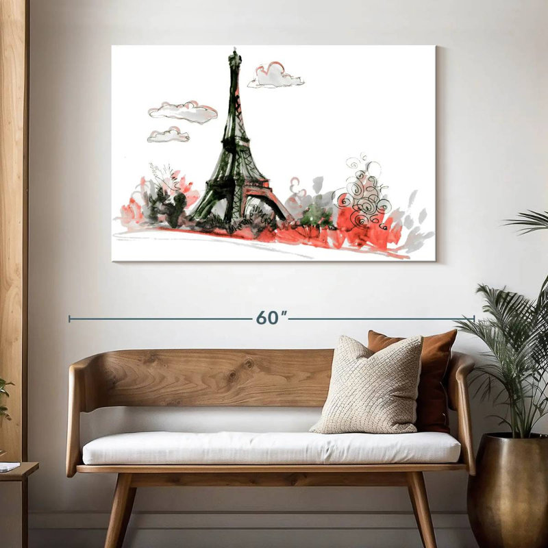 Nicci Paris Eiffel Tower Pop, 32" H x 48" W