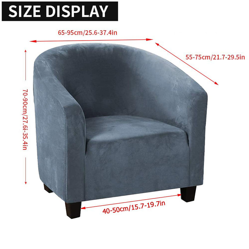 Sofa Slipcover, Gray/Blue