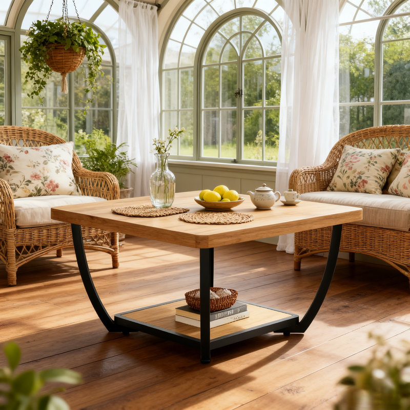 Frame Coffee Table with Storage