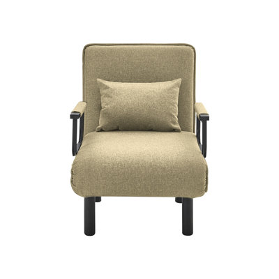 Raiford Upholstered Linen Accent Chair