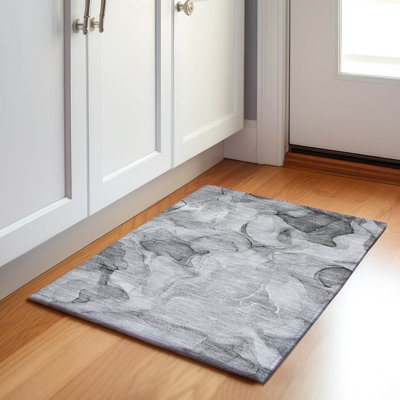 Premium Machine Washable Cerrito AMF504 Gray Rug