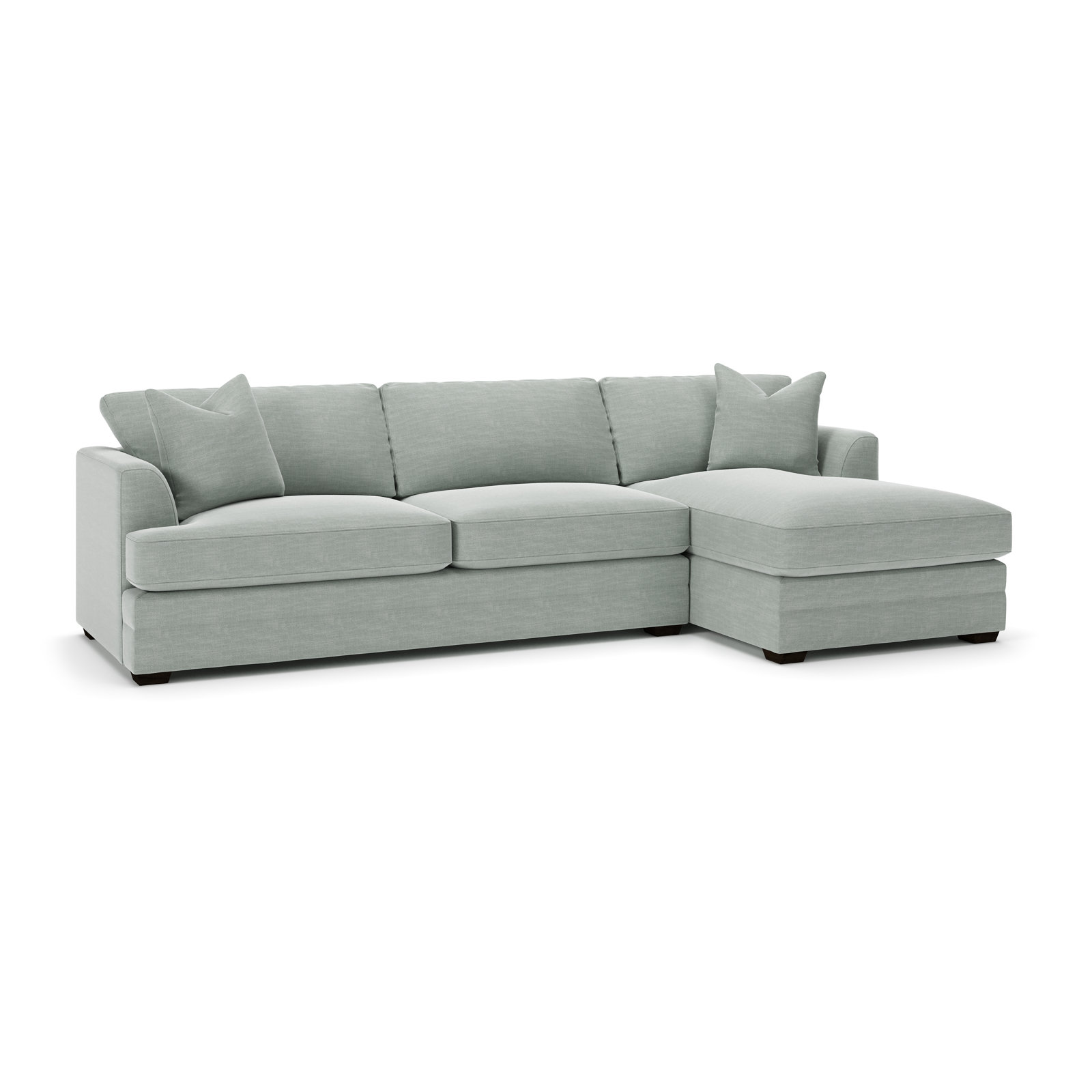 Edan Chaise Sectional, Right Hand Facing, Conversation Capri Basketweave