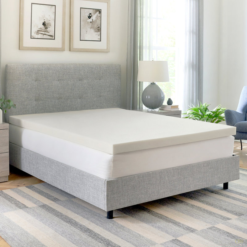 Surmatelas adaptatif 3 pouces Albertyne Adaptive, Lit simple