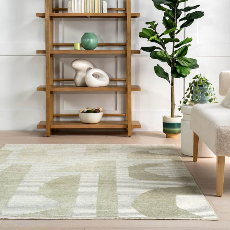 Modern Abstract Reversible Machine Washable Area Rug, Rectangle 5' x 8'