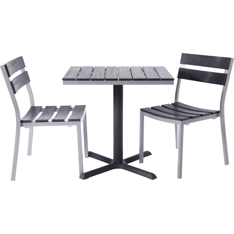 Milloy Outdoor 3 - Piece Bistro Set