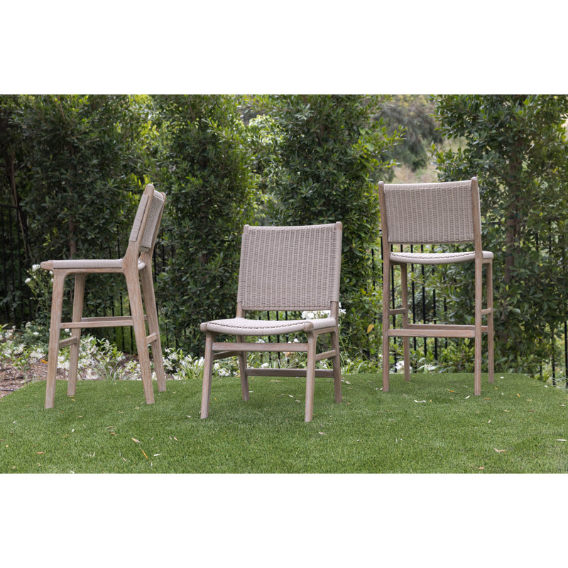 Sedona 45'' High-Density Polyethylene (HDPE) Wicker Outdoor Bar Stool