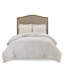 Édredon 3 pièces en chenille de coton - très grand / très grand, motif de feuilles, style de chambre à coucher de plage, très grand, esthétique,-129946323