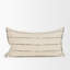 Housse de coussin Lyle avoine lombaire 14 x 26 avec rayures noires Lyle-129988184