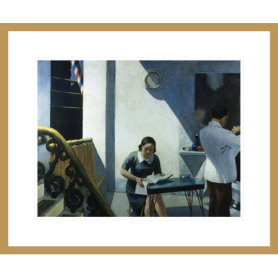 «Barber Shop» par Edward Hopper - impression giclée encadrée