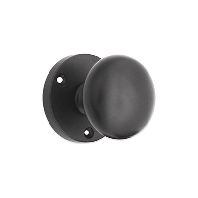 Victorian Door Knob Matt Black