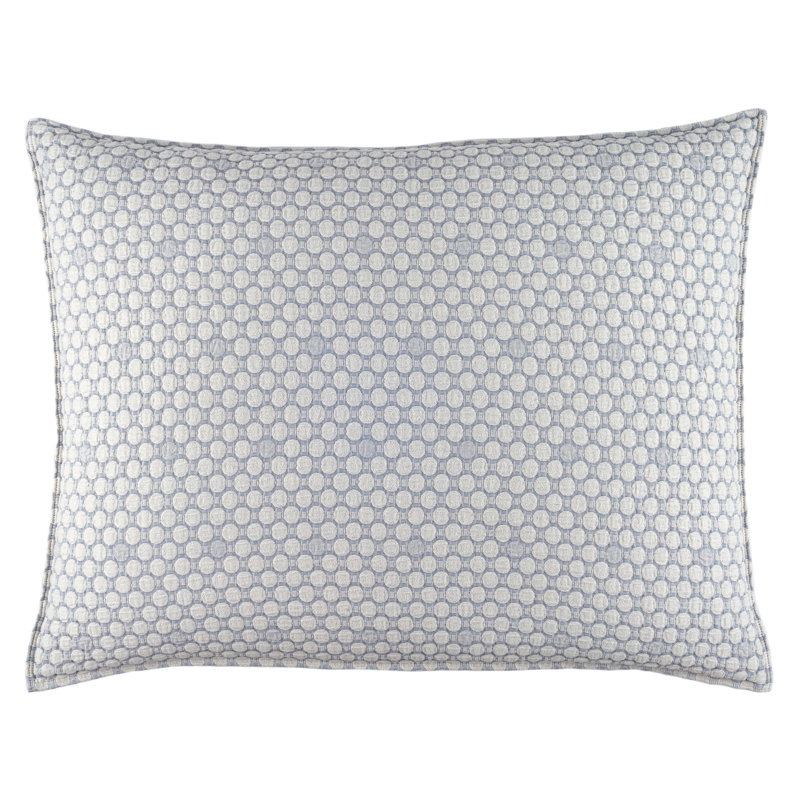 Lodi Matelasse Sham, Blue, Dutch Euro