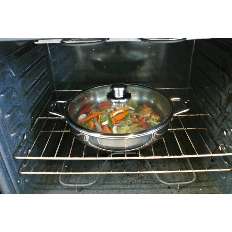 Swiss Diamond Prestige Stainless Steel Round Dutch Oven, 6.2 qt