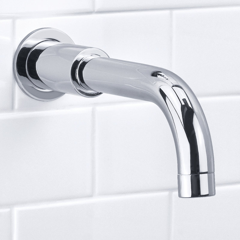 Kafka Wall Tub Spout, Polished Chrome