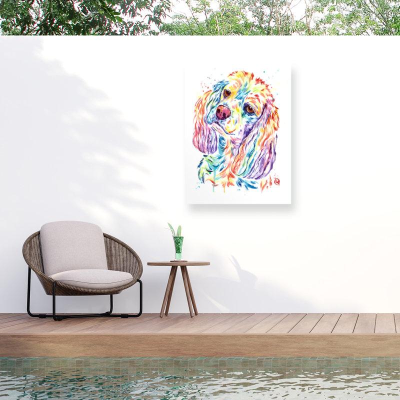 Toile d'extérieur Lisa Whitehouse Cocker Spaniel, H 14 po x l 19 po