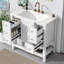 Meuble-lavabo 36 po avec lavabo en céramique-609063475