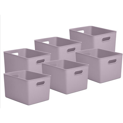 Ribbed Plastic Basket