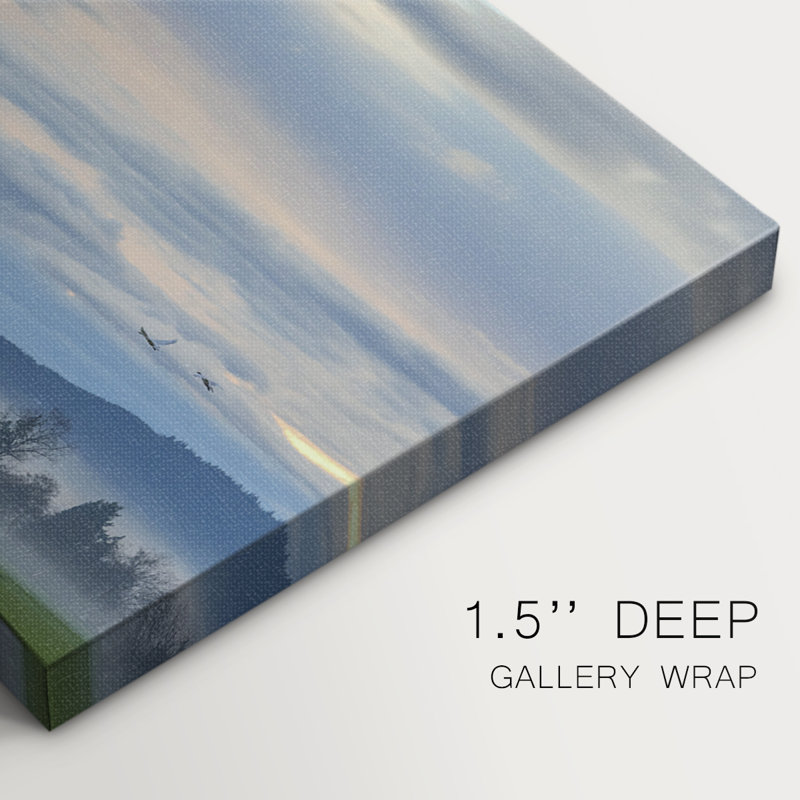 Misty Horizon - Cavas enveloppés de galerie, 12" H x 18" W