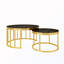 Ensemble de 2 tables basses gigognes en verre-1415440815