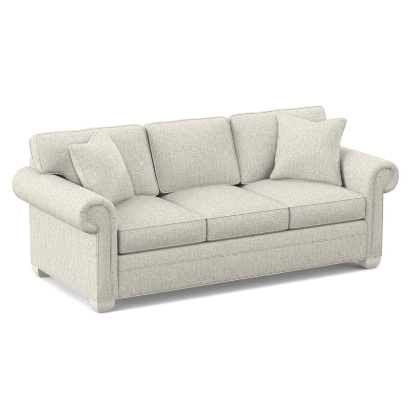 Main Street Upholstered 85'' Sleeper Sofa, Nomad Snow Crypton® Chenille, Wrenn