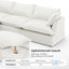 Canapé modulaire rembourré en duvet, canapé convertible Comfty-105271826