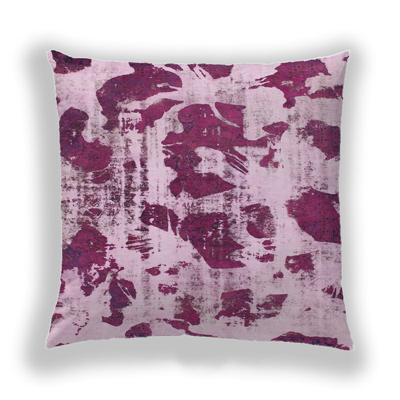 Coussin décoratif abstrait 1095, Microsuède