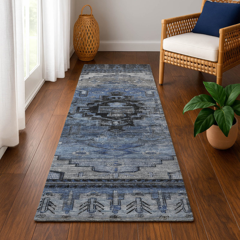 Premium Machine Washable Verlin AMF1776 Tribal Rug, Runner 2'3" x 7'6"