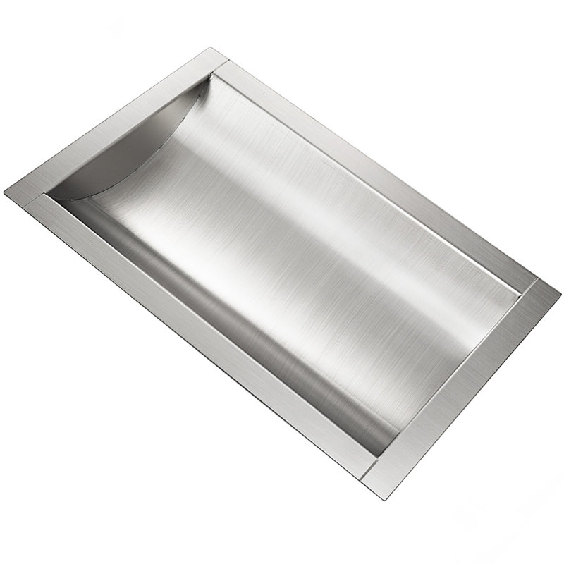 Plateau en acier inoxydable Handford, H 2 po x l 14 po x P 10 po