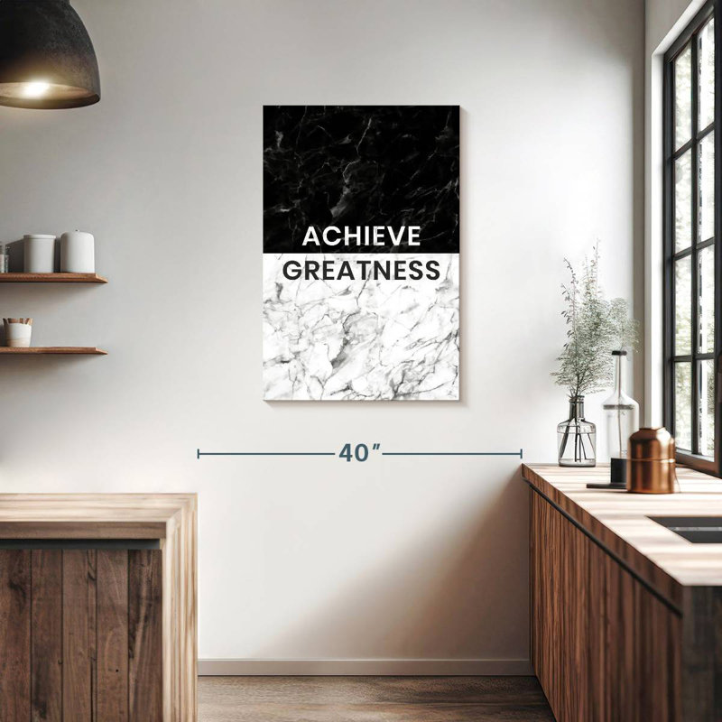 Tergel Achieve Greatness Typography, 36" H x 24" W