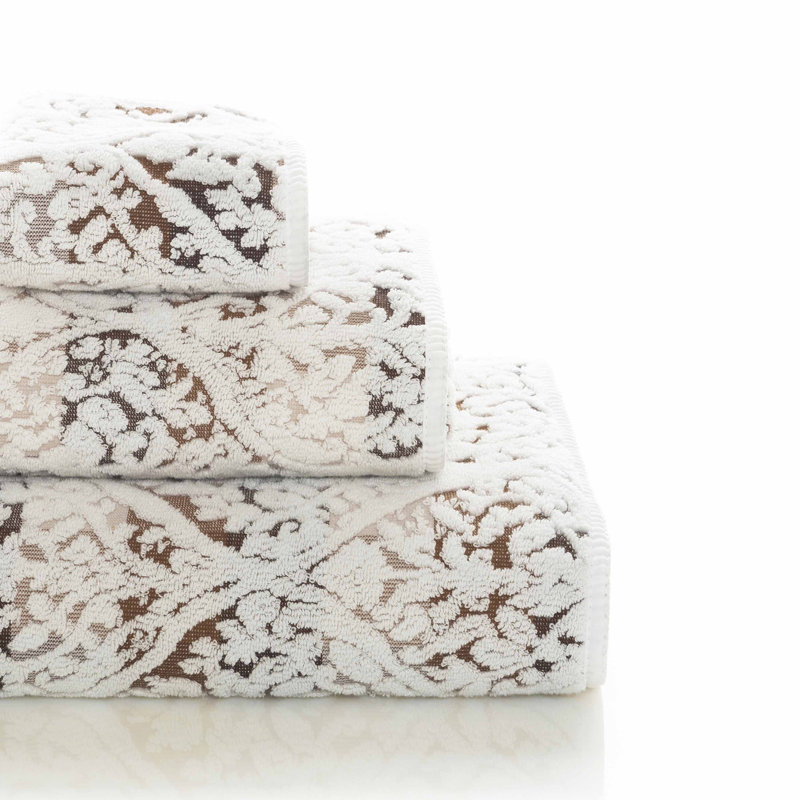 Firenze Jacquard Washcloth, Chocolate