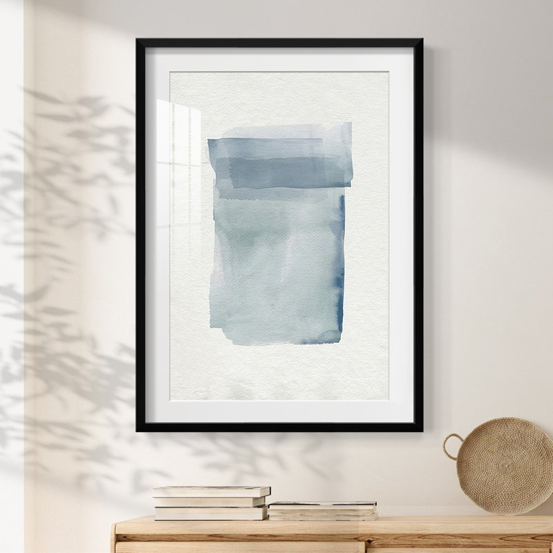 Lentille aquarelle I - impression encadrée, H 28,5 po x l 20,5 po, Noir