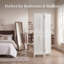 Paravent 67 po, écran d'intimité réglable à 360 ° 4/6 avec cadre en bois massif 67 po, cloison décorative entièrement assemblée pour le bureau de la chambre à coucher-486821781-486821782