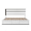 Ensemble de chambre à coucher 2 pièces avec lit de rangement Arakawa-132840176-132840182