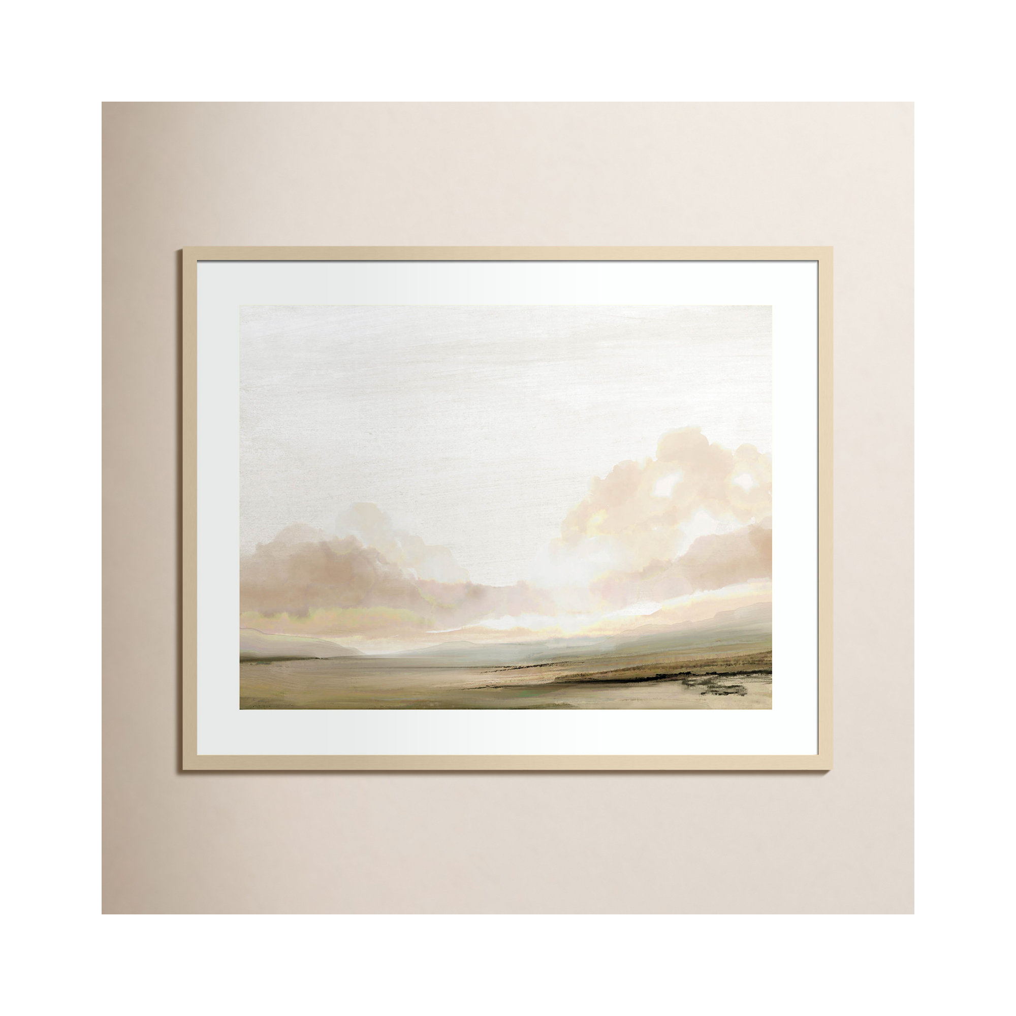 Southern Landscape by Dan Hobday, Brown, 33" H x 41" W x 1" D