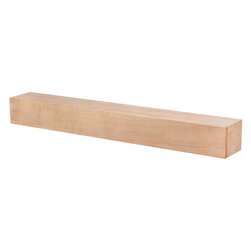Tablette de cheminée Modern Farmhouse, 6.25", Bois naturel, 72"