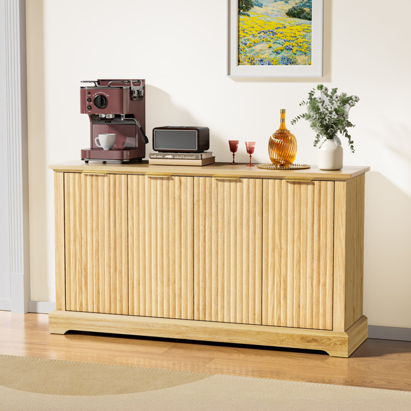Storage Cabinet Sideboard Large Buffet With Adjustable Shelves