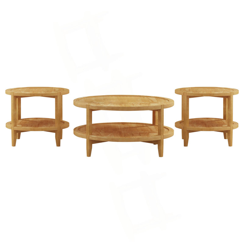 Ensemble de table basse et table de bout 3 pièces Elliott Maple