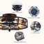 Ventilateur de plafond 20 po à cage réversible 20 po avec éclairage et télécommande