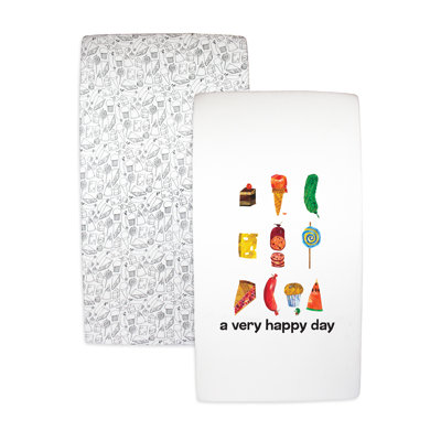 Organic Crib Sheet 2-Pack in Happy Day