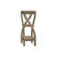 Table d'appoint, côté, bout, support à plante, carré, salon, chambre à coucher, stratifié brun, contemporain, moderne-1865958549