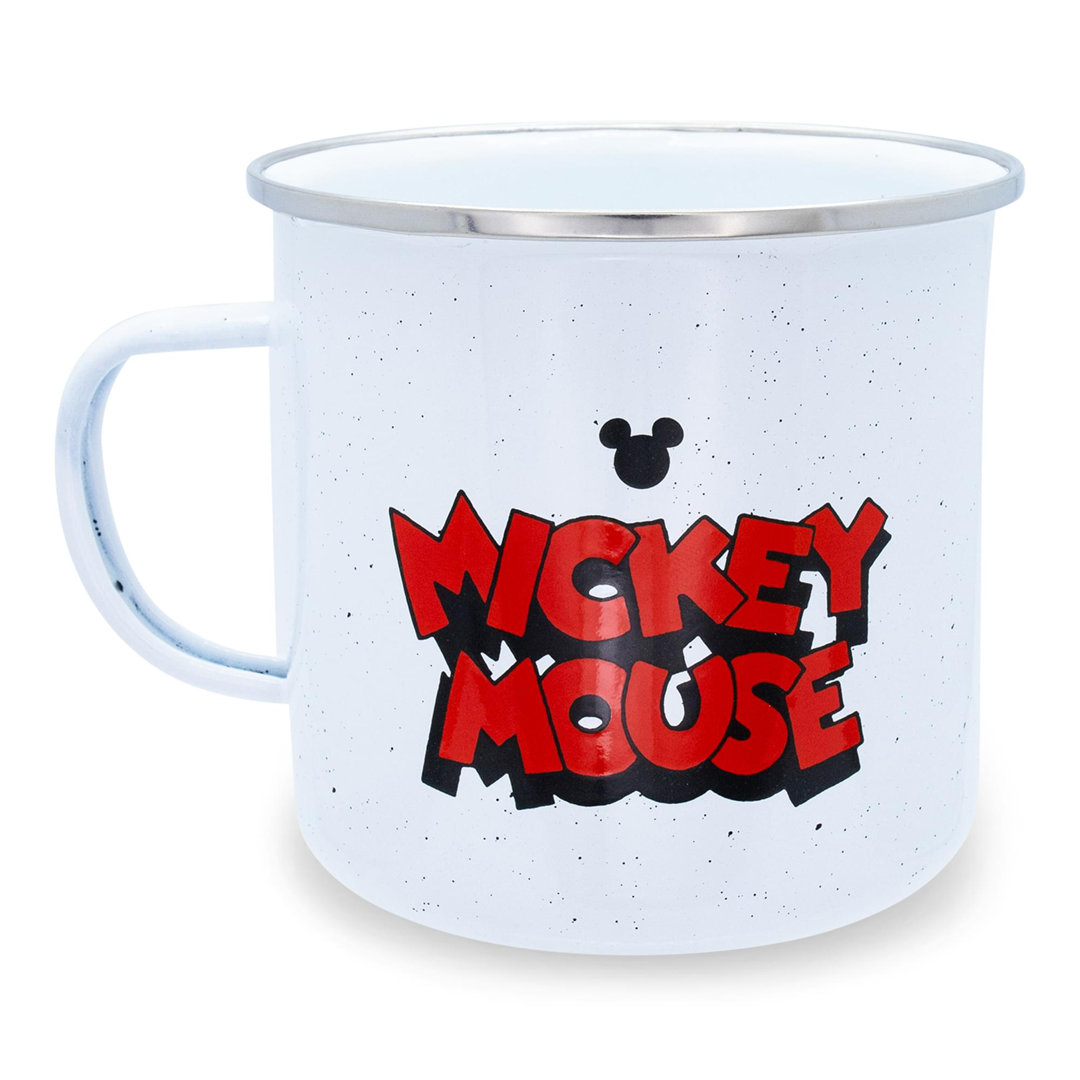 Disney Mickey Mouse "Aw Shucks" Ceramic Camper Mug | Holds 20 Ounces Silver Buffalo
