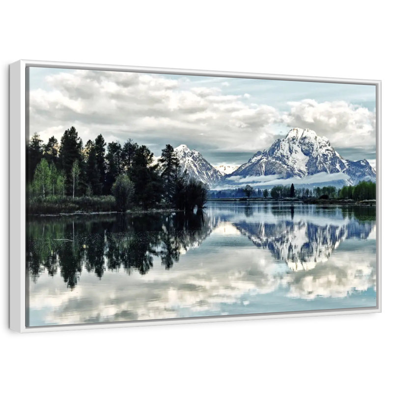 Jackson Hole, Cadre flottant blanc, 43 po x 29 po