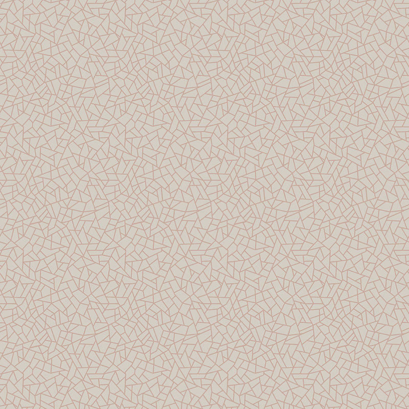 Metallic FX Crazed Geometric 33' L x 21" W Wallpaper Roll, Rose Gold