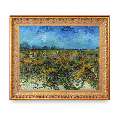 The green vineyard by Vincent Van Gogh. World Classic Reproductions For HomeDecor