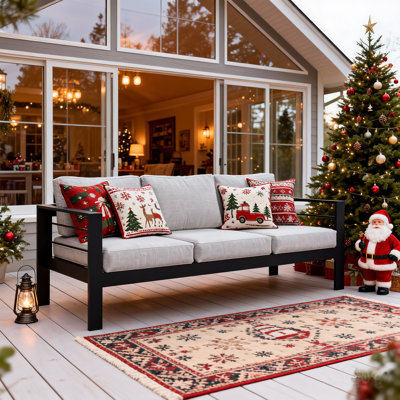 Brandtley Aluminum Patio Sofa