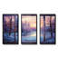 «Purple River Winter Windows II - Winter Landscape», art mural-966527002-966527005