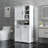 Laundry Cabinet with Doors and shelf, Tilt-Out Laundry Hamper, Multiple Storage Space, Freestanding Style, Open Shelve, Adjustable Shelf, White